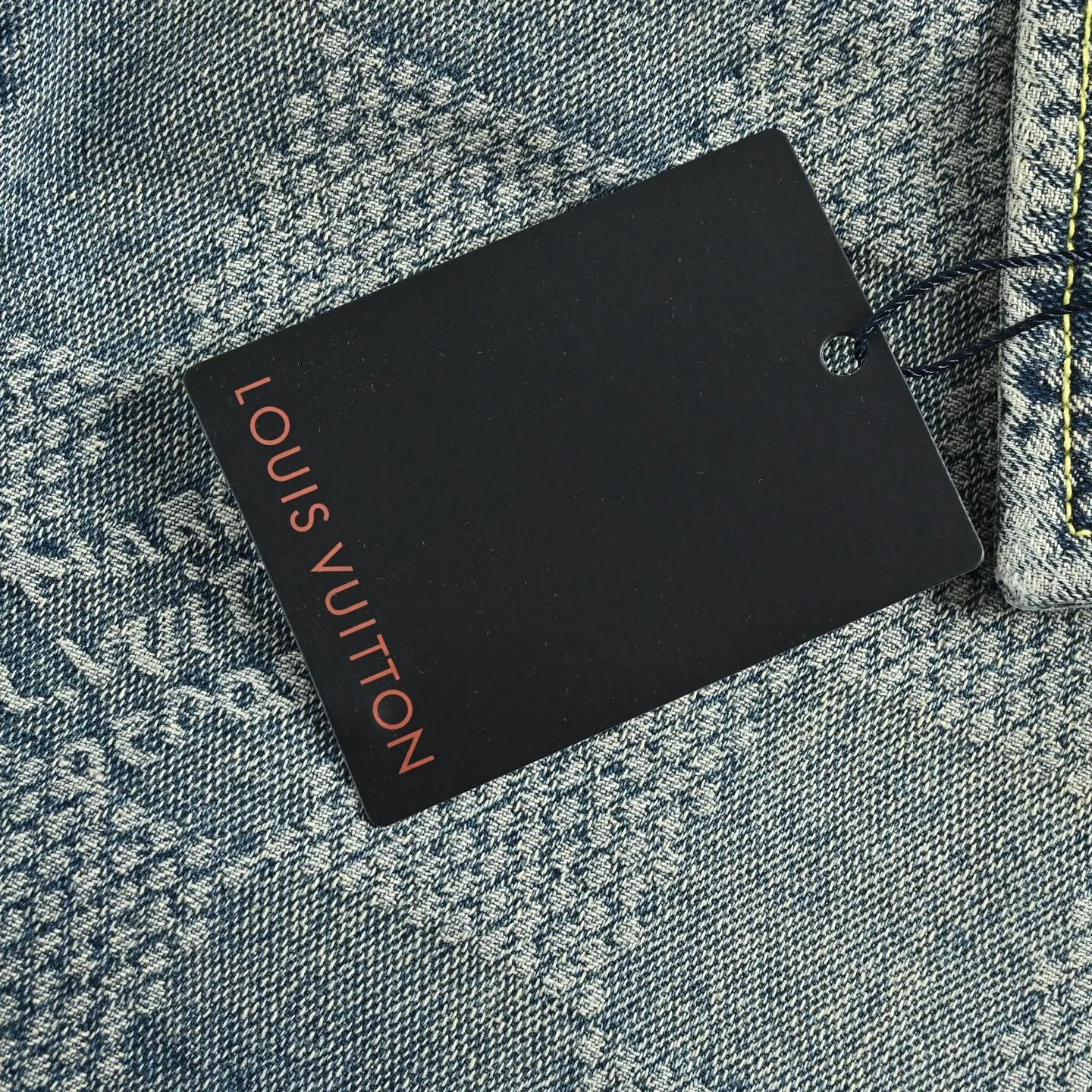 Louis Vuitton/Louis Vuitton all-over checkerboard denim short sleeves